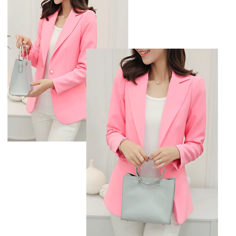 Elegant Ladies Blazer With Ankle Button Closure - Suitable For Office