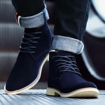 Elegant suede chukka boots for men, comfortable ankle boots