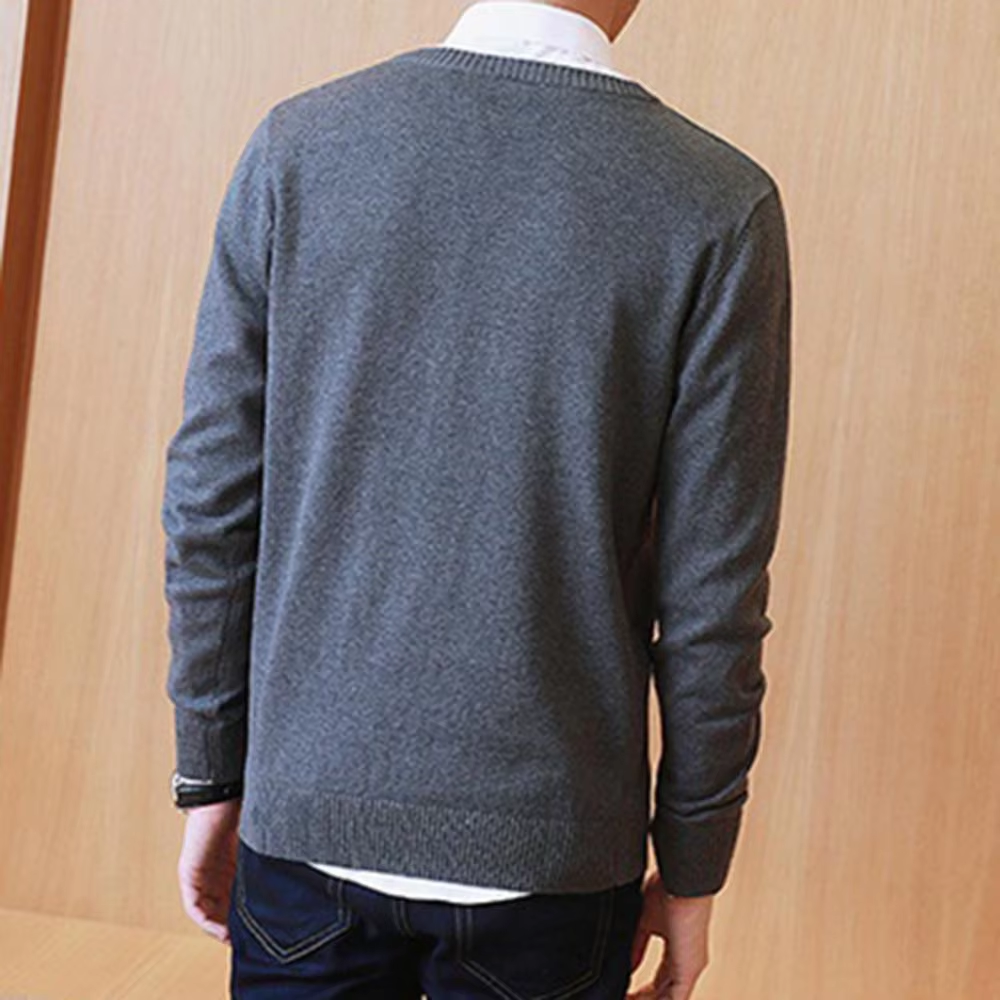 Classic V-neck men's sweater for everyday wear and the office