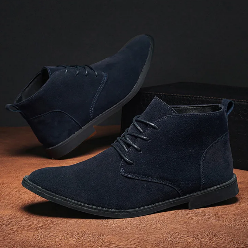 Classic suede chukka boots for men, comfortable casual shoes