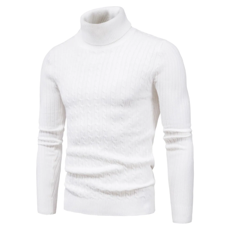 Elegant knitted jumper with high-quality material - Turtleneck jumper men