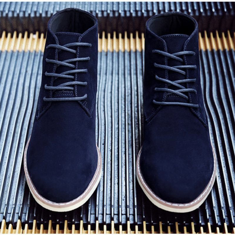 Comfortable suede chukka boots for men, non-slip ankle boots