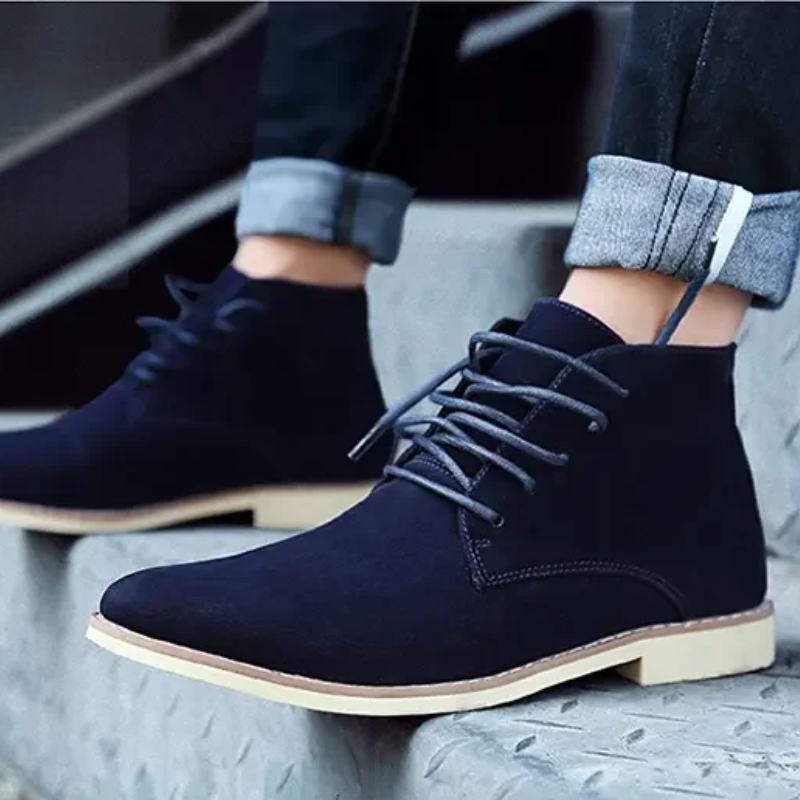 Elegant suede chukka boots for men, comfortable ankle boots