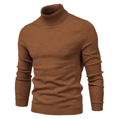 Turtleneck jumper men | Fashionable slim fit knitted jumper