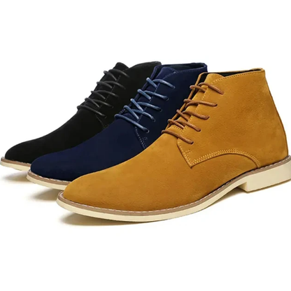 Classic suede chukka boots for men, comfortable casual shoes