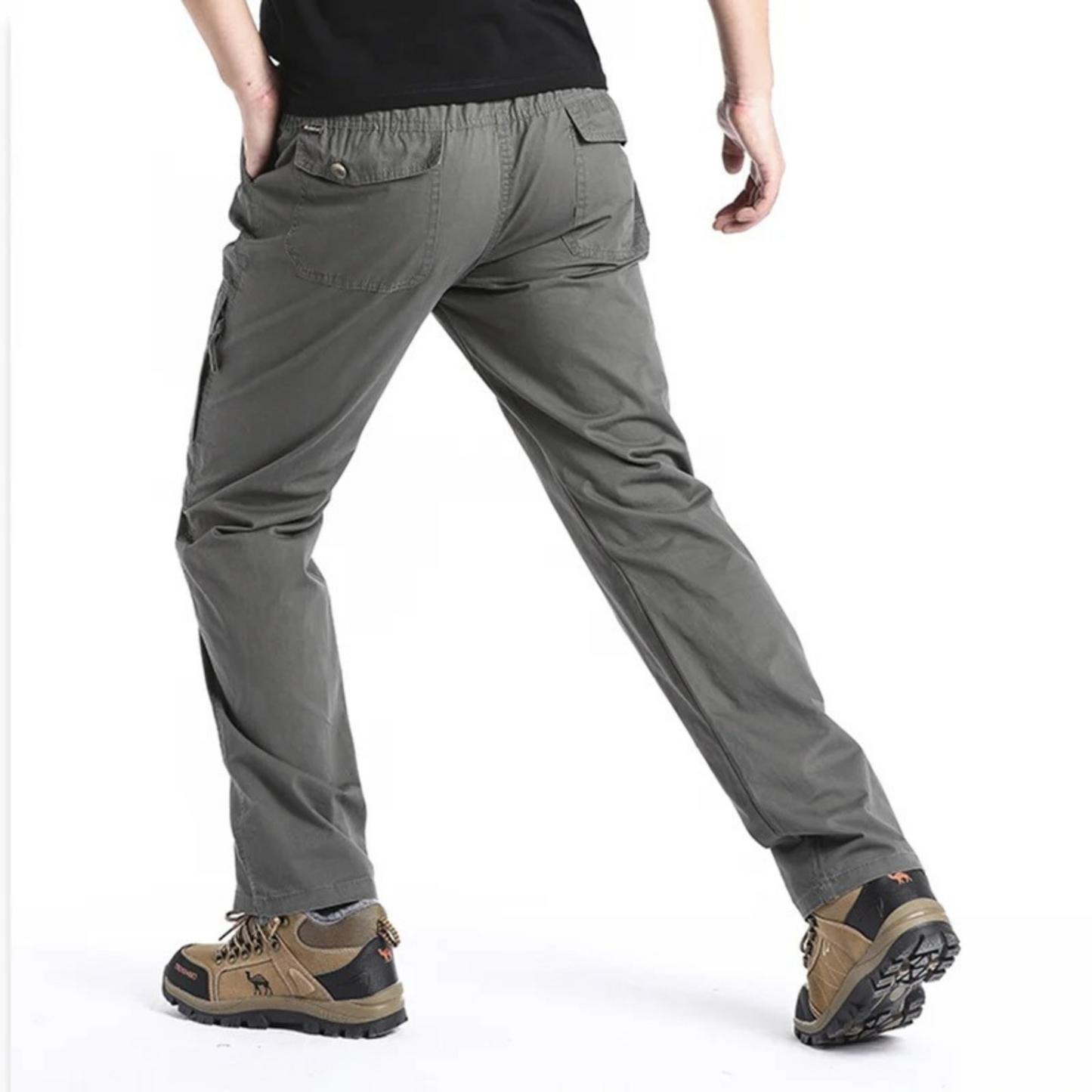 Cargo trousers men - Comfortable outdoor trousers with zip pockets, robust