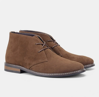 Stylish suede chukka boots for men, comfortable casual shoes