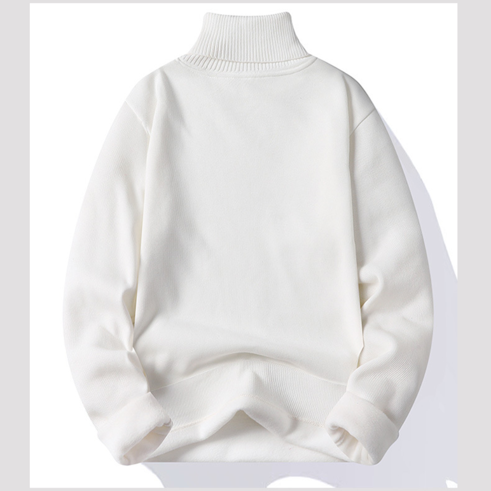 Men's lined turtleneck jumper | Warm winter jumper