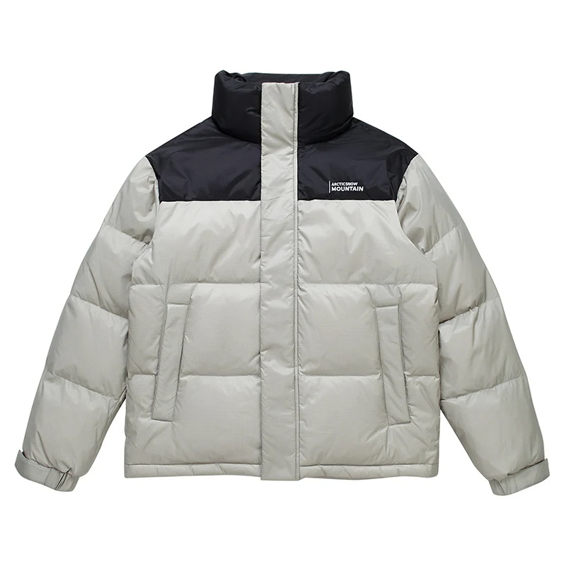 Men's puffer jacket with insulation and large pockets