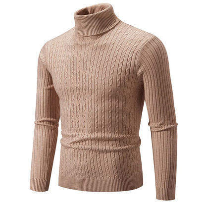 Elegant knitted jumper with high-quality material - Turtleneck jumper men