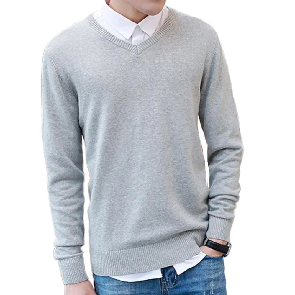 Classic V-neck men's sweater for everyday wear and the office