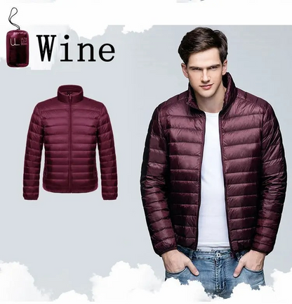 Men's quilted transitional jacket - Lightweight, windproof, casual