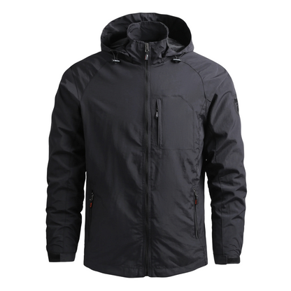 Men's mackintosh Lightweight waterproof with hood for trekking