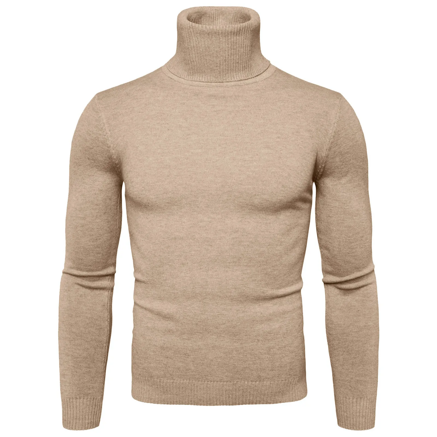 Turtleneck jumper men - Slim fit, Soft knit, Warm, Casual wear