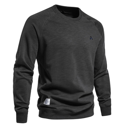 Men's sweater with raglan sleeves, round neck Casual jumper