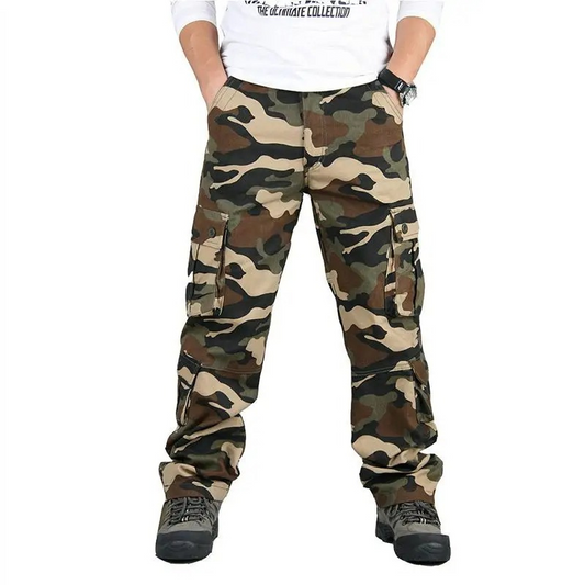 Cargo trousers for men - Military leisure trousers with pockets, robust quality