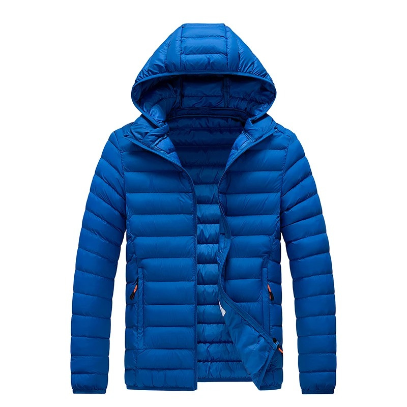 Men's quilted transition jacket - With hood, Lightweight, Warm