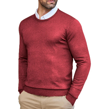 Timeless Round Neck Men's Sweater for a Classic and Elegant Look