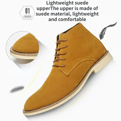 Classic suede chukka boots for men, comfortable casual shoes