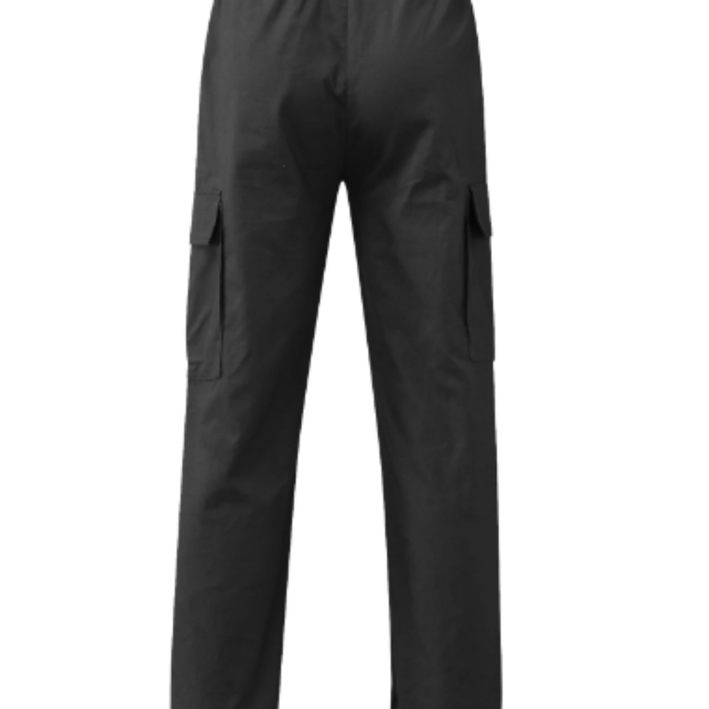 Cargo trousers men - Casual wide fit with side pockets, adjustable waistband