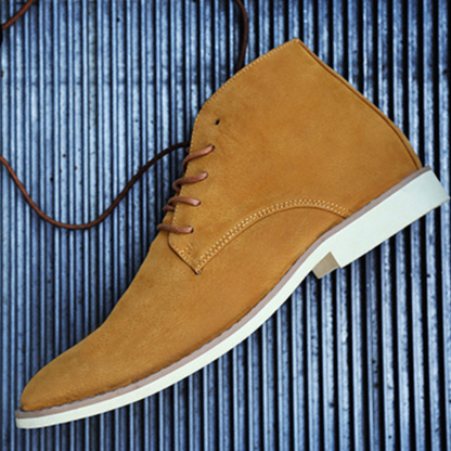 Comfortable suede chukka boots for men, non-slip ankle boots