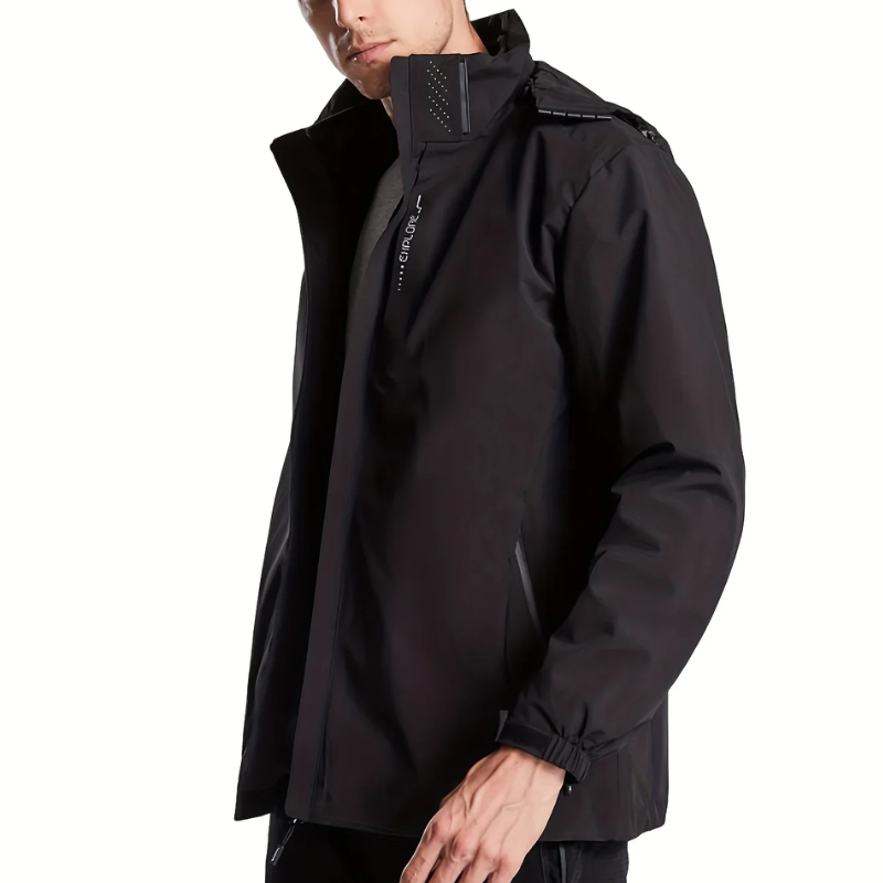 Men's mackintosh Breathable Waterproof with detachable hood