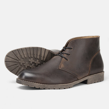 High quality leather chukka boots for men, timeless ankle boots