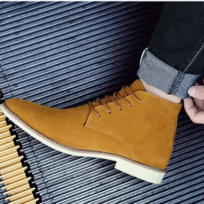 Classic suede chukka boots for men, comfortable casual shoes