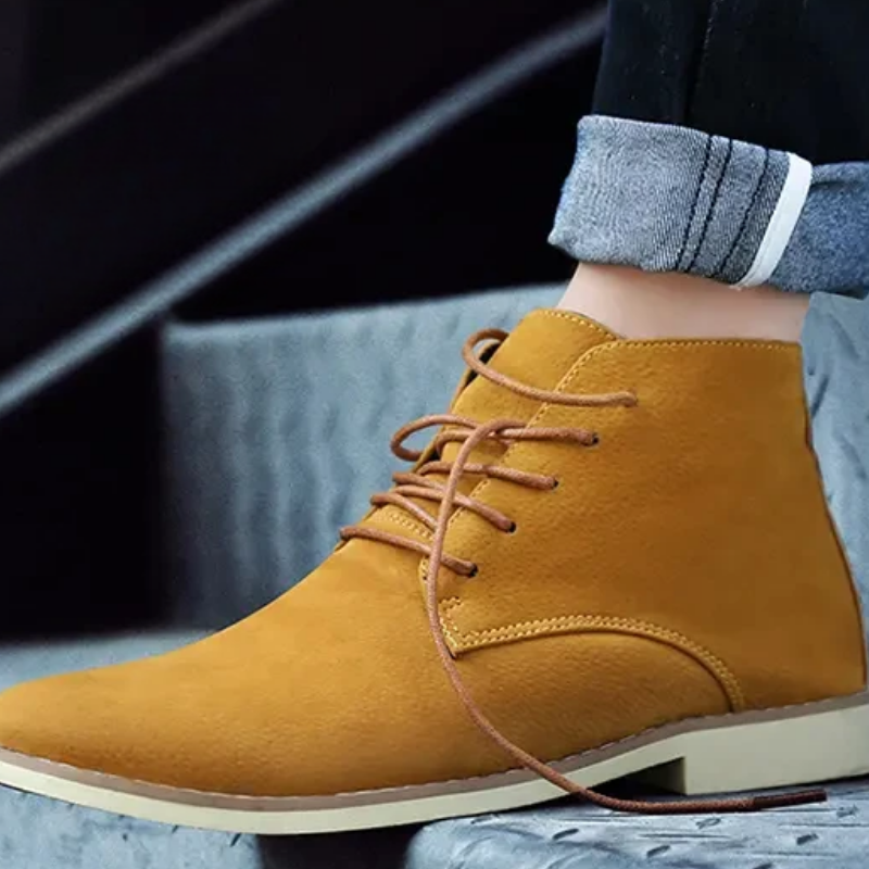 Classic suede chukka boots for men, comfortable casual shoes