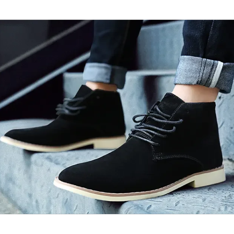 Elegant suede chukka boots for men, comfortable ankle boots