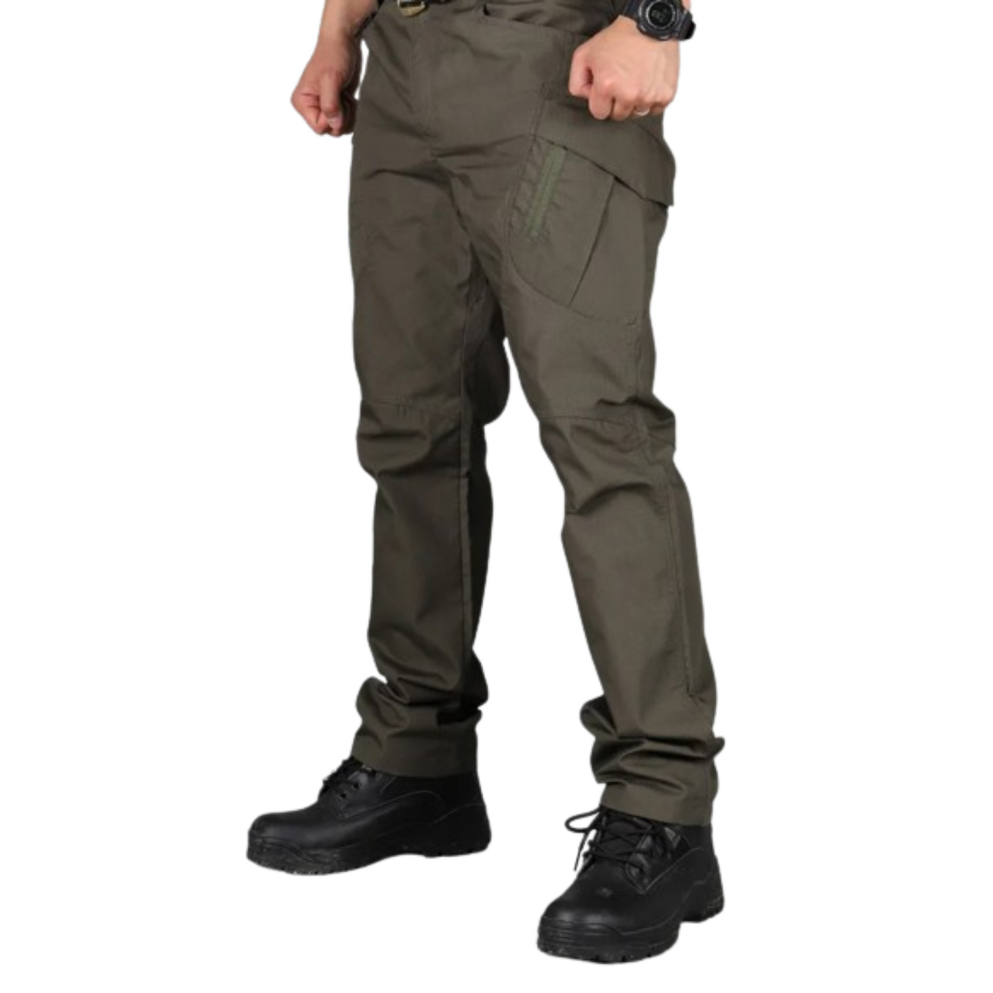 Waterproof wear-resistant multi-pocket cargo trousers for men