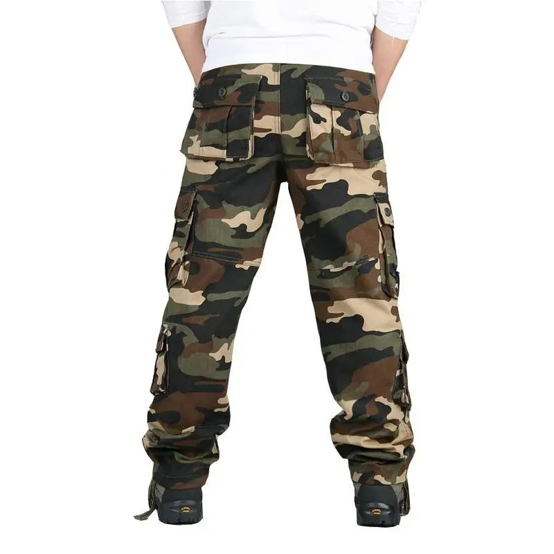 Cargo trousers for men - Military leisure trousers with pockets, robust quality