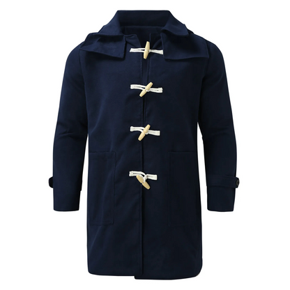 Classic men's coat - Stylish duffle coat with toggle fastenings