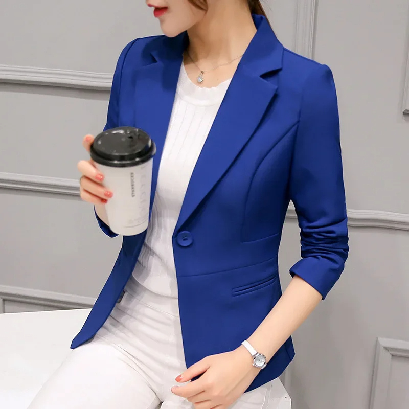 Stylish Women's Blazer With Ankle Button Closure