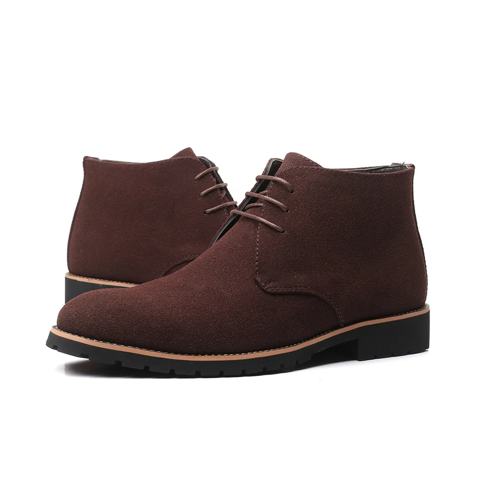 Stylish suede chukka boots for men, durable ankle boots