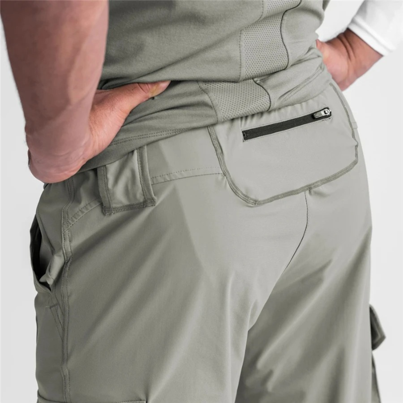 Durable Cargo trousers for men - Modern jogging trousers with large pockets, adjustable waist