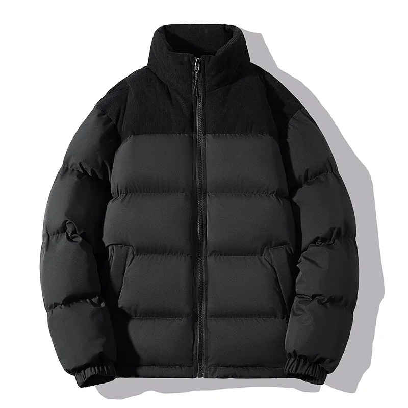 Men's puffer jacket with insulation and zip