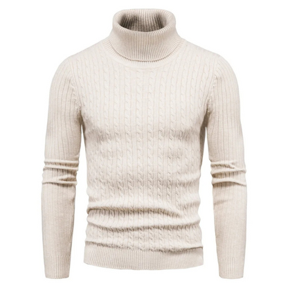 Elegant knitted jumper with high-quality material - Turtleneck jumper men