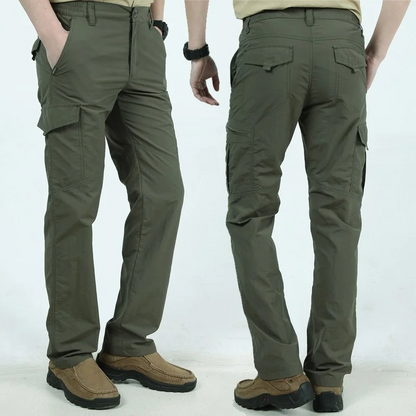 Cargo trousers for men - Outdoor work trousers with pockets, robust quality