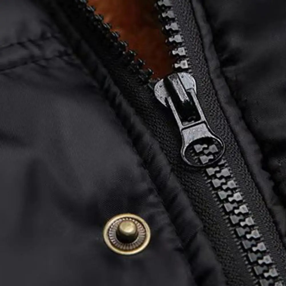 Men's puffer jacket with hood and warming lining