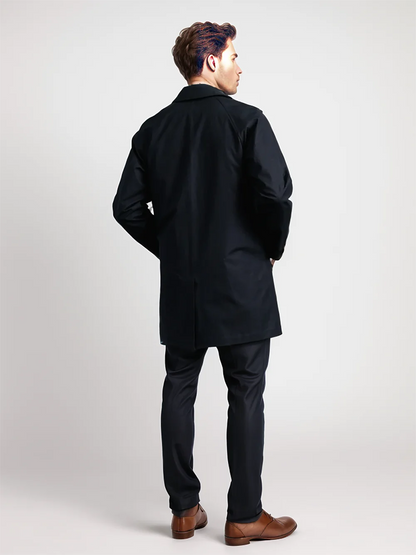 Classic men's coat - Elegant mackintosh with a minimalist design