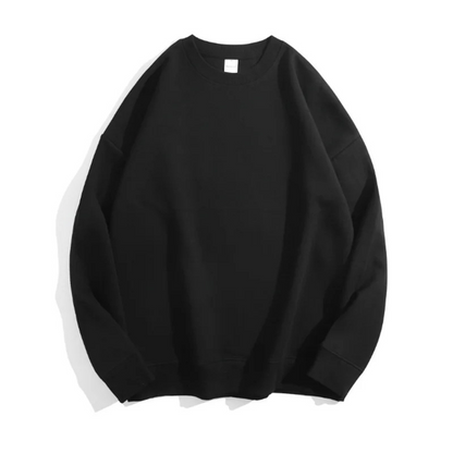 Basic Sweatshirt With Round Neck For Everyday Comfort - Women's Sweater