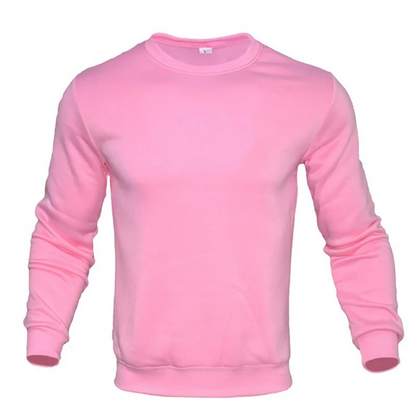 Men's sweater, round neck long sleeve casual jumper