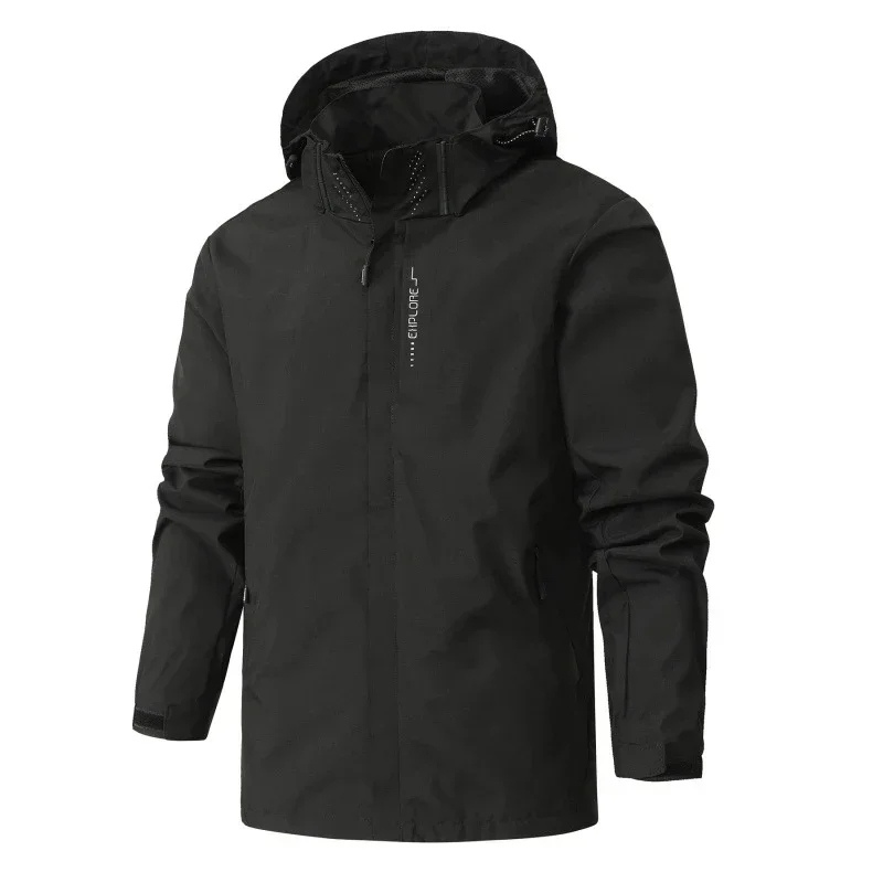 Men's mackintosh Windproof Waterproof with adjustable hood