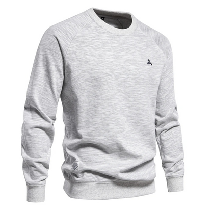 Men's sweater with raglan sleeves, round neck Casual jumper