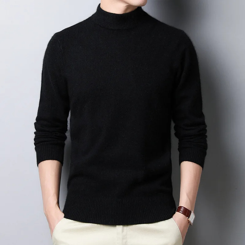 Men's turtleneck jumper - Classic turtleneck jumper for everyday wear and the office