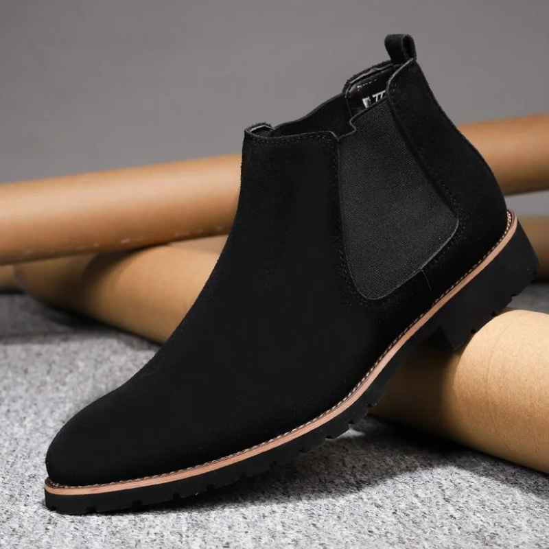 Hardwearing Chelsea boots for men with treaded soles