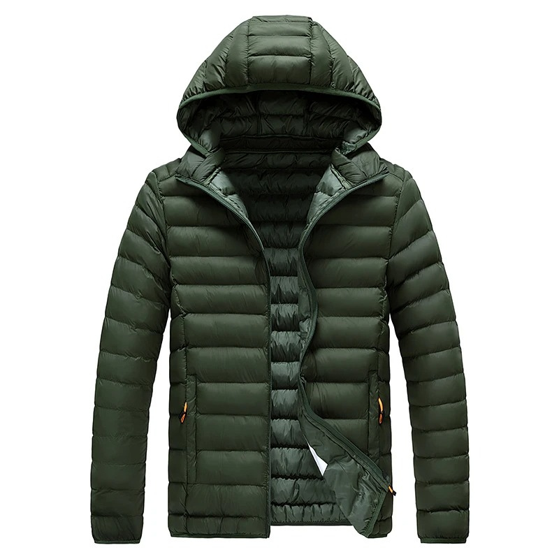 Men's quilted transition jacket - With hood, Lightweight, Warm