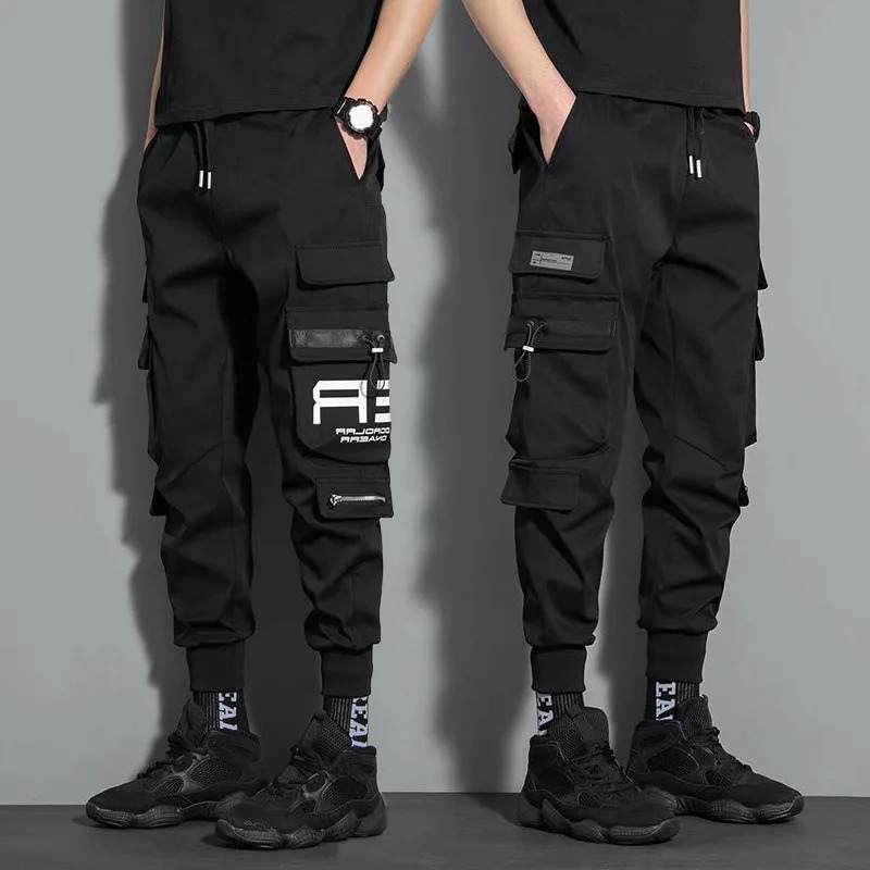 Cargo trousers for men Multifunctional cargo jogging trousers with zip pockets