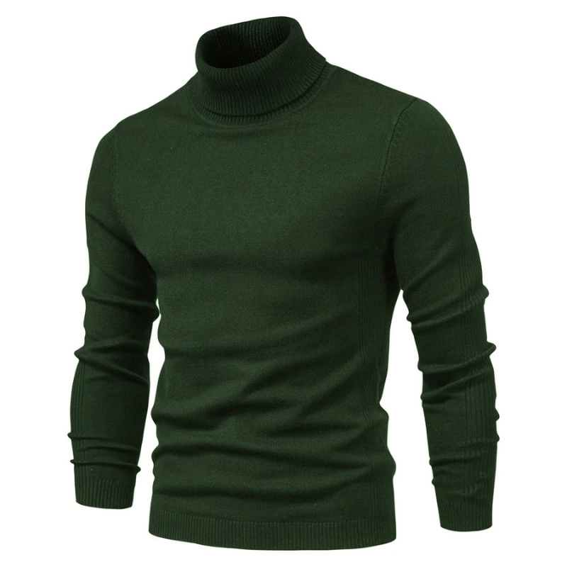 Turtleneck jumper men | Fashionable slim fit knitted jumper